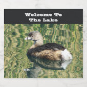 Welkom bij de waterreflectiegast van het meer Greb Bier Etiket (Enkel label)