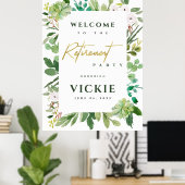 Welkom bij de Waterverf van de afvloeiing Poster (Thuiskantoor)