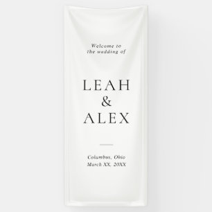 Welkom bij de Wedding Fabric Signage Spandoek