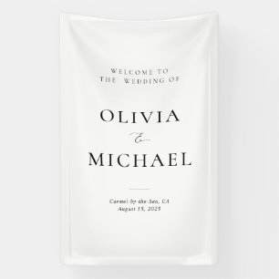 Welkom bij de Wedding Fabric Signage Spandoek