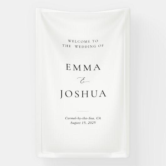 Welkom bij de Wedding Vinyl Signage Spandoek (Verticaal)