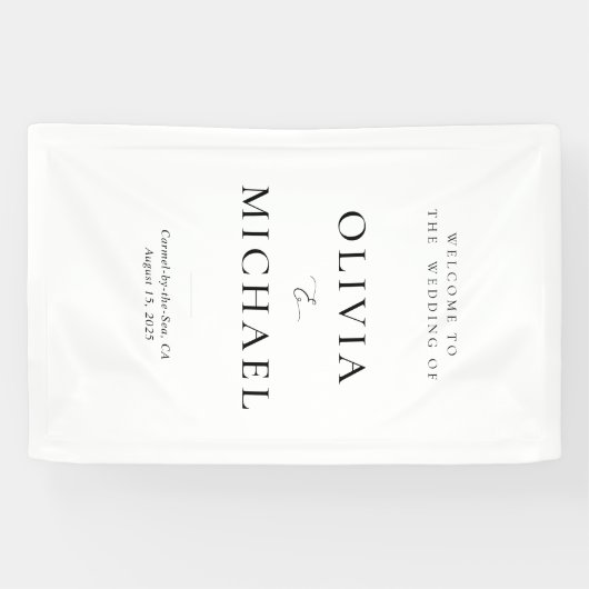 Welkom bij de Wedding Vinyl Signage Spandoek (Horizontaal)