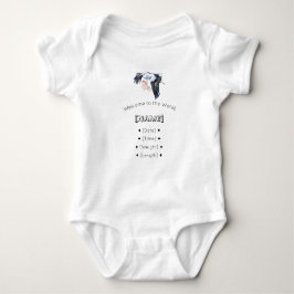 Welkom bij de Wereld Custom Name & Birth Stats Bab Romper