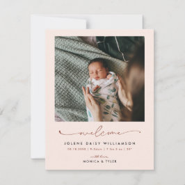 Welkom bij de Wereld | | Retro Boho Geboorte