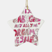 Welkom bij de wereld van het kindermeisje keramisch ornament (Rechts)