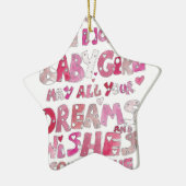 Welkom bij de wereld van het kindermeisje keramisch ornament (Links)