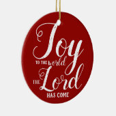 Welkom bij de Wereldfeestdag voor religieuze feest Keramisch Ornament (Rechts)