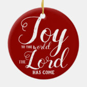 Welkom bij de Wereldfeestdag voor religieuze feest Keramisch Ornament (Achterkant)