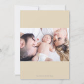 Welkom bij de Wereldfoto van de geboorte Kaart (Achterkant)