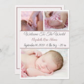 Welkom bij de wereldwijde bekendmaking feestdagenkaart (Voorkant / Achterkant)