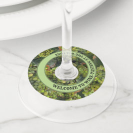 Welkom bij de wijntest in de (jouw naam) wijnglaslabel