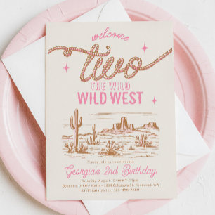 Welkom bij de Wild West Invitation Kaart