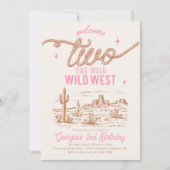 Welkom bij de Wild West Invitation Kaart (Voorkant)