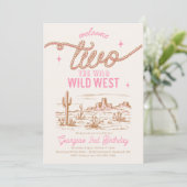 Welkom bij de Wild West Invitation Kaart (Staand voorkant)