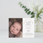 Welkom bij de World Baby Boy Fototypografie Briefkaart (Staand voorkant)