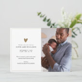 Welkom bij de 'World Little One Simple Baby Photo' Aankondiging (Staand voorkant)