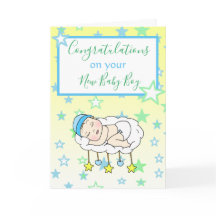 Welkom bij de World New Baby Boy Kaart