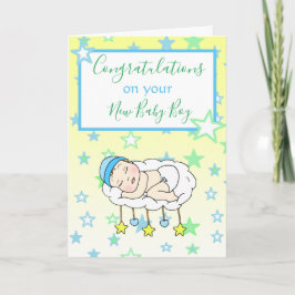 Welkom bij de World New Baby Boy Kaart