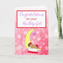 Welkom bij de World New Baby Girl Etnische Baby Ca Kaart