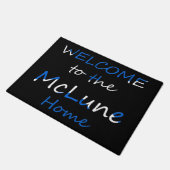 Welkom bij de YourName Home op Scottish Flag dmt Deurmat (Schuin)