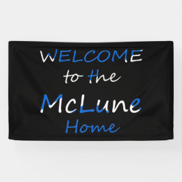 Welkom bij de YourName Home Schotse vlag brcnt Spandoek