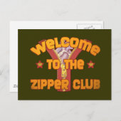 Welkom bij de Zipper Club Briefkaart (Voorkant / Achterkant)