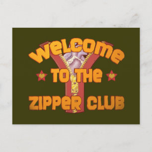 Welkom bij de Zipper Club Briefkaart
