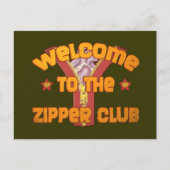 Welkom bij de Zipper Club Briefkaart (Voorkant)