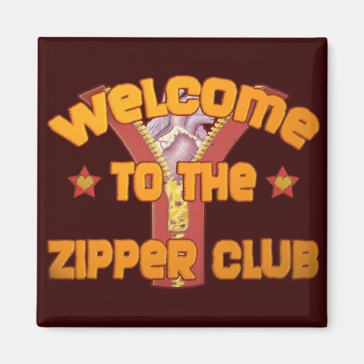 Welkom bij de Zipper Club Magneet (Voorkant)