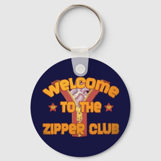 Welkom bij de Zipper Club Sleutelhanger (Voorkant)