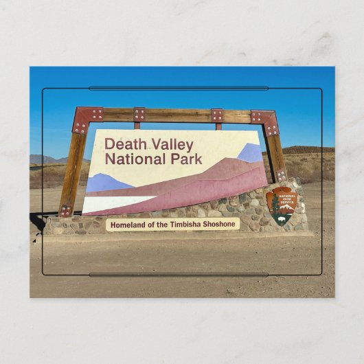 Welkom bij Death Valley National Park Briefkaart (Voorkant)