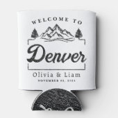 Welkom bij Denver Colorado Wedding Minimalist Blikjeskoeler (Achterkant)