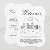 Welkom bij Denver | Gegevens gasten Kaart (Voorkant / Achterkant)