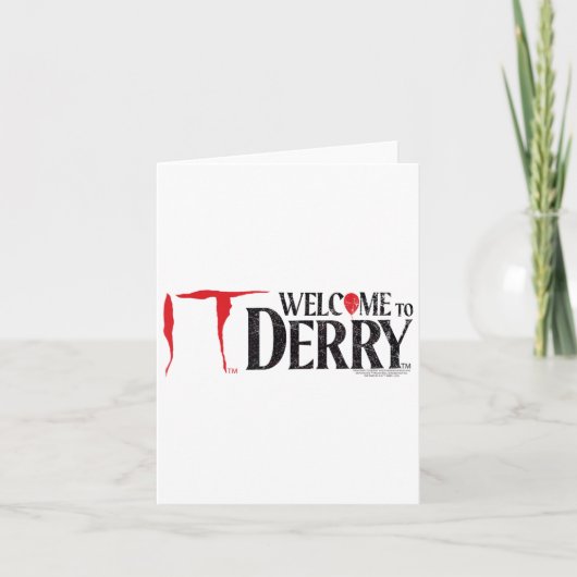 Welkom bij Derry Distressed Logo Horro Kaart (Voorkant)