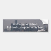 Welkom bij Detroit Bumpersticker (Voorkant)