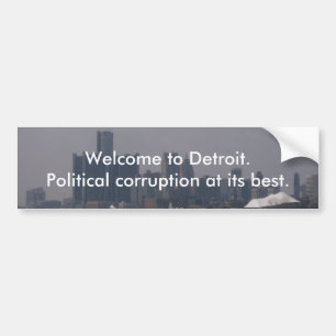 Welkom bij Detroit Bumpersticker