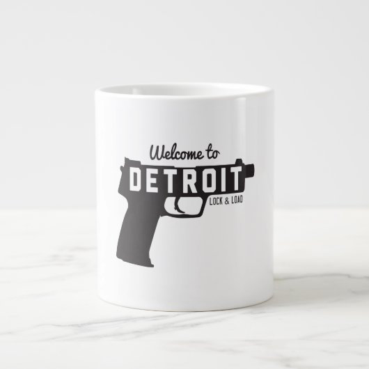 Welkom bij Detroit Lock & Load Grote Koffiekop (Voorkant)