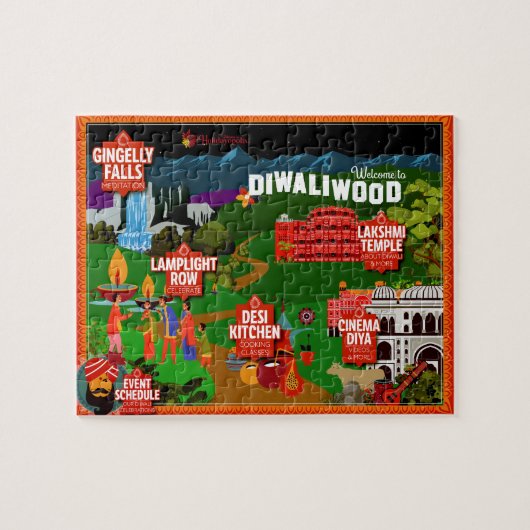 Welkom bij Diwaliwod! Legpuzzel (Horizontaal)