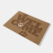 Welkom bij Dog Paws Deurmat (Schuin)