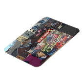 Welkom bij Dubuque, Iowa Sign met Amerikaanse vlag Magneet (Linkerzijde)