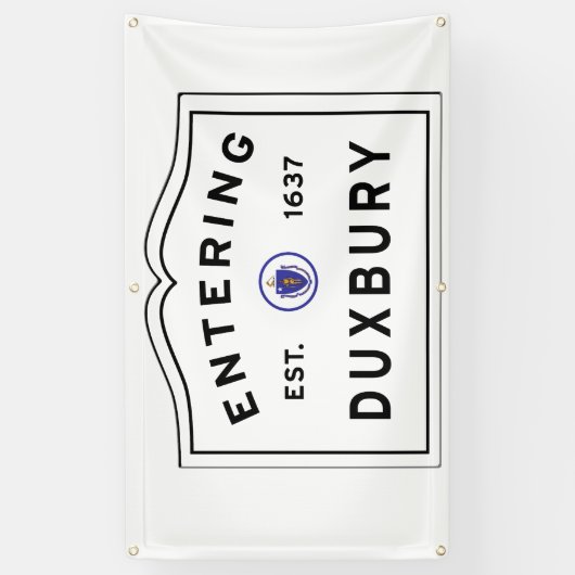 Welkom bij Duxbury MA Spandoek (Verticaal)