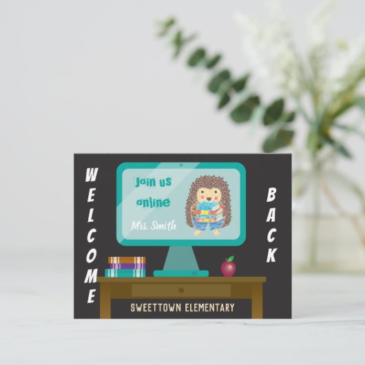 Welkom bij E-learning Briefkaart (Staand voorkant)