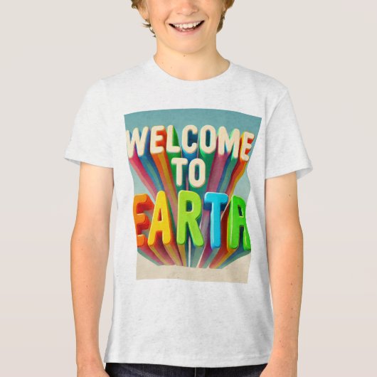 Welkom bij Earth T-shirt - Omarm je Planetar (Voorkant)