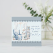 Welkom bij een Baby Boy Shower Kaart (Staand voorkant)