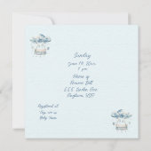 Welkom bij een Baby Boy Shower Kaart (Achterkant)