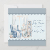Welkom bij een Baby Boy Shower Kaart (Voorkant)