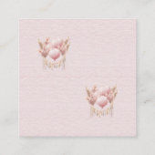 Welkom bij een Baby Girl Douche Luier Raffle Ticke Informatiekaartje (Achterkant)