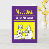 Welkom bij een dokter kaart (Gele Bloem)