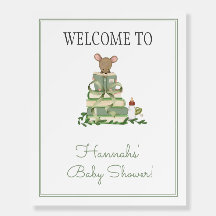 Welkom bij een nieuwe baby shower hoofdstuk