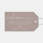 Welkom bij Elegant Minimalist Script Weduwen Cadeaulabel (Voorkant (Horizontaal))